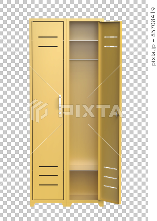 Yellow metal lockers 85708419