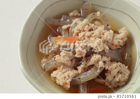 糸こんにゃくと生たらこの煮物(手料理) 糸こんにゃくと生たらこの煮物(手料理) 85710561