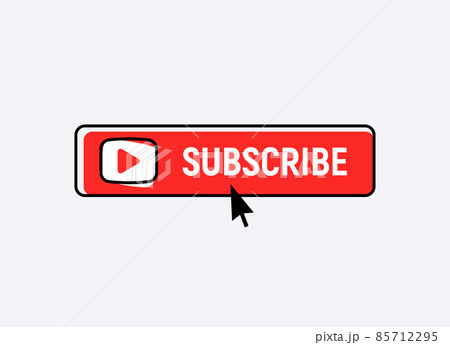 Subscription element logo. Subscribe now button, channel register today member icon. 85712295