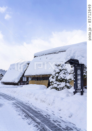 雪の白川郷(岐阜県) 雪の白川郷(岐阜県) 85712649