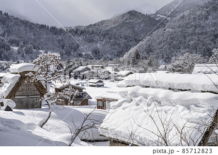 雪の白川郷(岐阜県) 雪の白川郷(岐阜県) 85712823