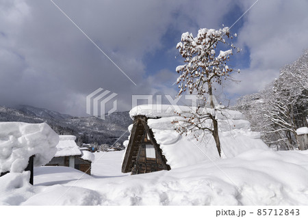 雪の白川郷(岐阜県) 雪の白川郷(岐阜県) 85712843