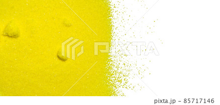Potassium chromate, yellow solid salt of the chromate anion. A common laboratory chemical use in industrial. Science background. Top View Potassium chromate, yellow solid salt of the chromate anion. A common laboratory chemical use in industrial. Science background. Top View 85717146