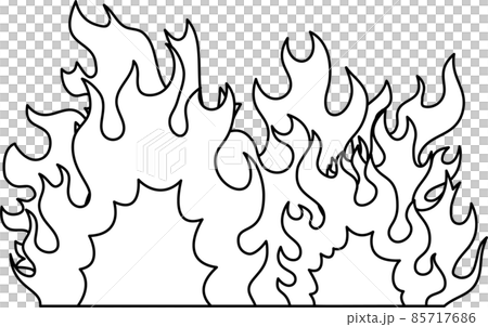 炎上する火炎 燃え盛る 爆発 火災 85717686