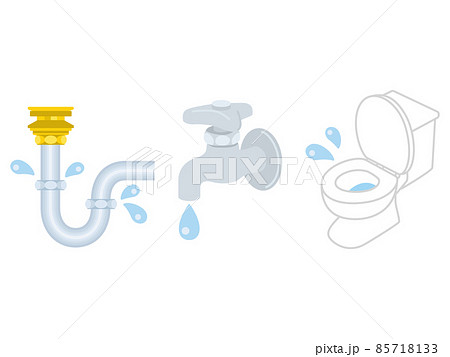 水のトラブル　水詰まり 85718133