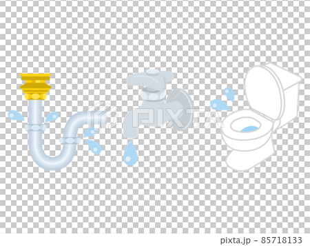 水のトラブル　水詰まり 85718133