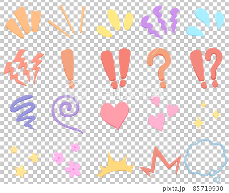 Emotional expression icon set Emotional expression icon set 85719930