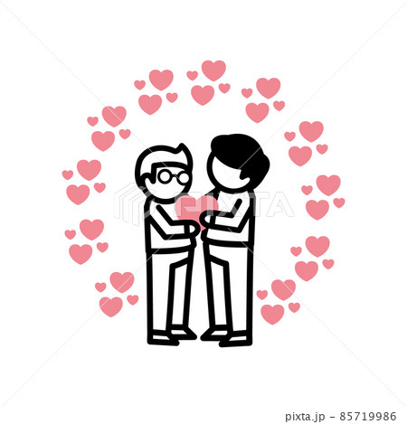 ゲイ カップル バレンタイン シンプル ゲイ カップル バレンタイン シンプル 85719986