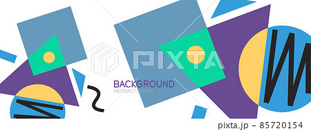 Abstract background. Blocks, lines, triangles, circles composition. Techno or business concept for wallpaper, banner, background, landing page Abstract background. Blocks, lines, triangles, circles composition. Techno or business concept for wallpaper, banner, background, landing page 85720154