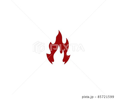 Fire symbol vector icon Fire symbol vector icon 85721599