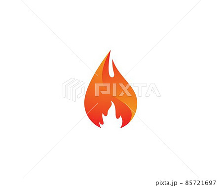 Fire symbol vector icon 85721697