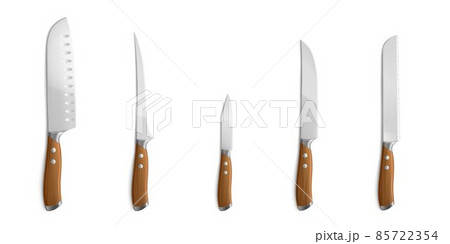 Chef knives, kitchen tools with steel blades Chef knives, kitchen tools with steel blades 85722354