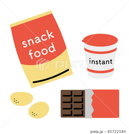 色々なジャンクフード イラストセット 色々なジャンクフード イラストセット 85722584