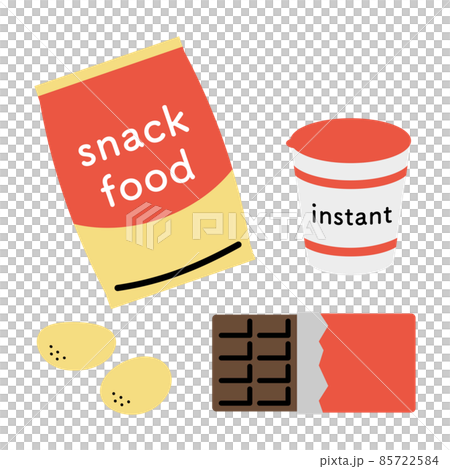 色々なジャンクフード イラストセット 色々なジャンクフード イラストセット 85722584