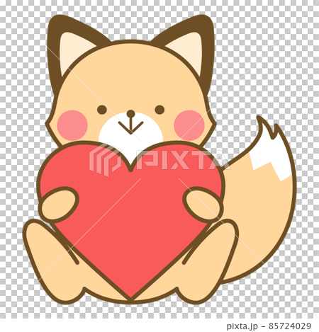 Fox with a heart Fox with a heart 85724029