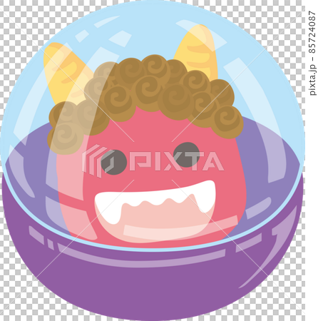 Akaoni's mask in a Gachapon capsule Akaoni's mask in a Gachapon capsule 85724087