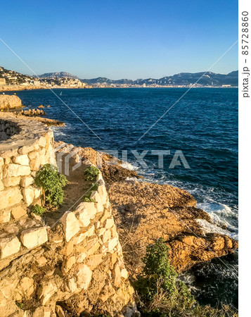 Marseille city seascape, France 85728860