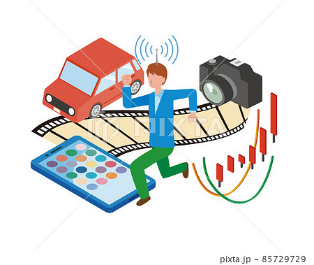 アンテナを張って好奇心旺盛な男性 アンテナを張って好奇心旺盛な男性 85729729