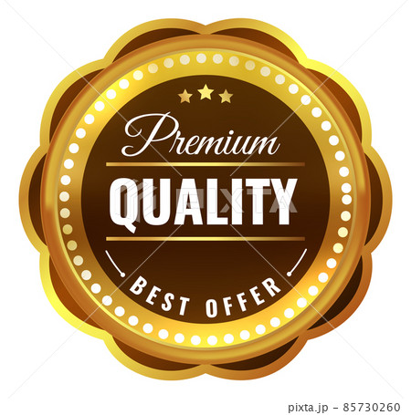 Premium quality seal. Golden star badge. Best offer guarantee Premium quality seal. Golden star badge. Best offer guarantee 85730260