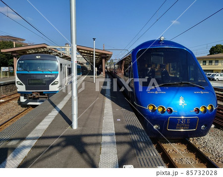 伊豆の列車たち(ザロイヤルエクスプレスと特急踊り子号) 伊豆の列車たち(ザロイヤルエクスプレスと特急踊り子号) 85732028