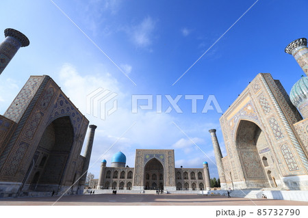 サマルカンド レギスタン広場 サマルカンド レギスタン広場 85732790