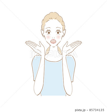 女性表情　比べる 85734135