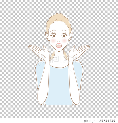 女性表情　比べる 85734135