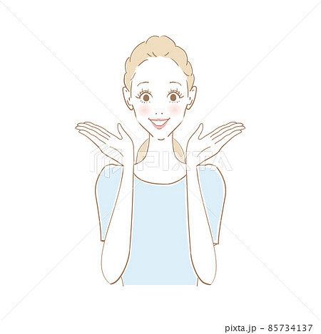 女性表情　比べる 85734137
