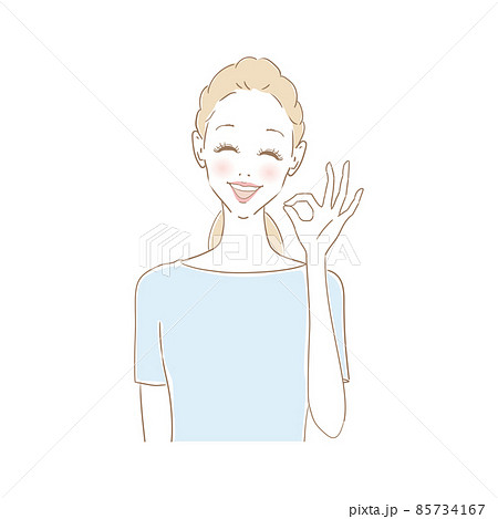 女性表情　OK 85734167