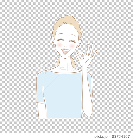 女性表情　OK 85734167