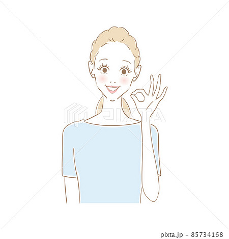 女性表情　OK 85734168