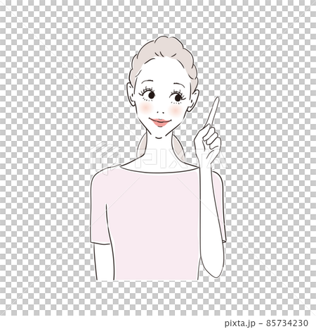 女性表情　案内 85734230