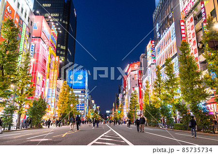 《東京都》秋葉原の電気街・歩行者天国 《東京都》秋葉原の電気街・歩行者天国 85735734