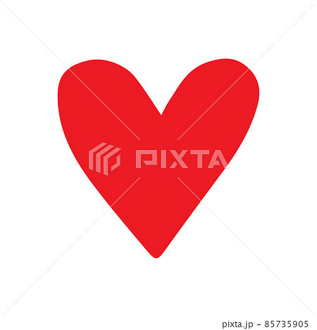 Vector hand drawn doodle sketch red heart Vector hand drawn doodle sketch red heart 85735905