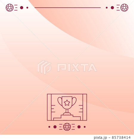Abstract red gradient background vector. Sport, competition elements are shown. 85738414