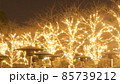 土曜の夜、都会のイルミネーション 85739212
