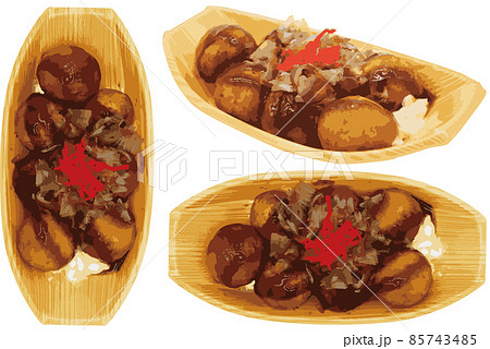 たこ焼きのイラスト 85743485