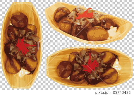 たこ焼きのイラスト 85743485