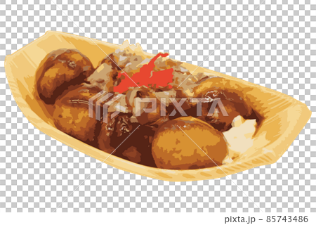 Illustration of takoyaki 85743486