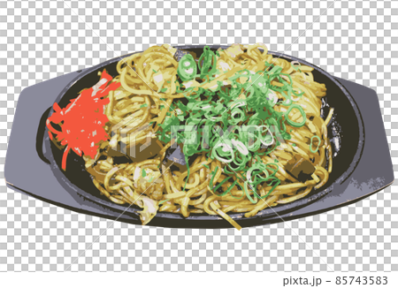 焼きそばのイラスト 85743583