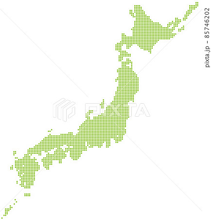 ドット日本マップ 85746202