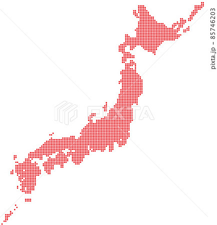 ドット日本マップ ドット日本マップ 85746203