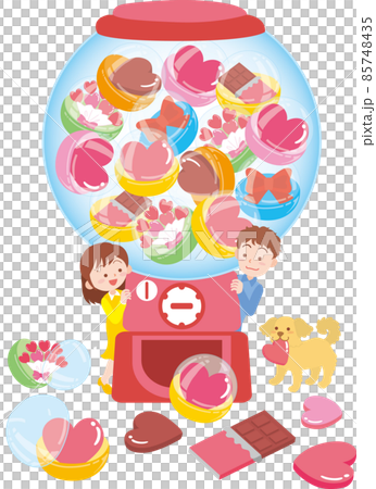 2月のガチャポンマシーン_バレンタインバージョン_人物あり 85748435