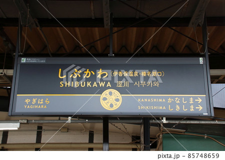 上越線 渋川駅(駅名標) 上越線 渋川駅(駅名標) 85748659