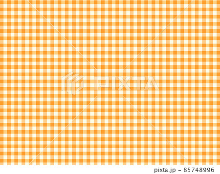 ギンガムチェック 背景素材 模様 シームレスパターン 明るい オレンジ(1) ギンガムチェック 背景素材 模様 シームレスパターン 明るい オレンジ(1) 85748996