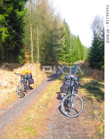 Cycle route in Saxony at Upper Lusatia 85749341
