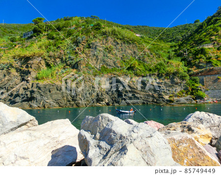 beach in Vernazza town, Cinque Terre National Park 85749449