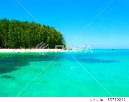 Bamboo Island is one other island in the Andaman Sea near phi-phi islands,Thailand Bamboo Island is one other island in the Andaman Sea near phi-phi islands,Thailand 85750291