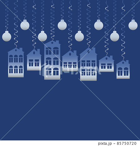 advertising banner or postcard - housewarming, sale or rental of housing on a turnkey basis 85750720