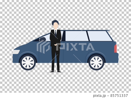 Illustration material of driver, driver, transfer, corpse transportation Illustration material of driver, driver, transfer, corpse transportation 85751337